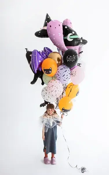 Latexové balonky Halloween kočička 30 cm - 6 ks