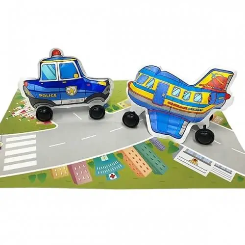 Nafukovací omalovánka Policejní auto 