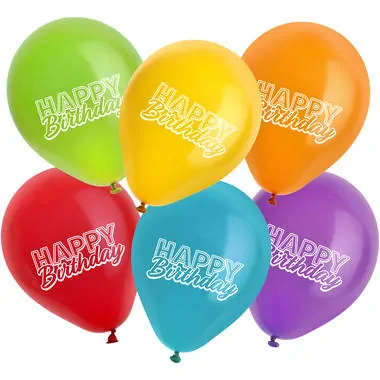 Helium - sada s balonky Happy Birthday