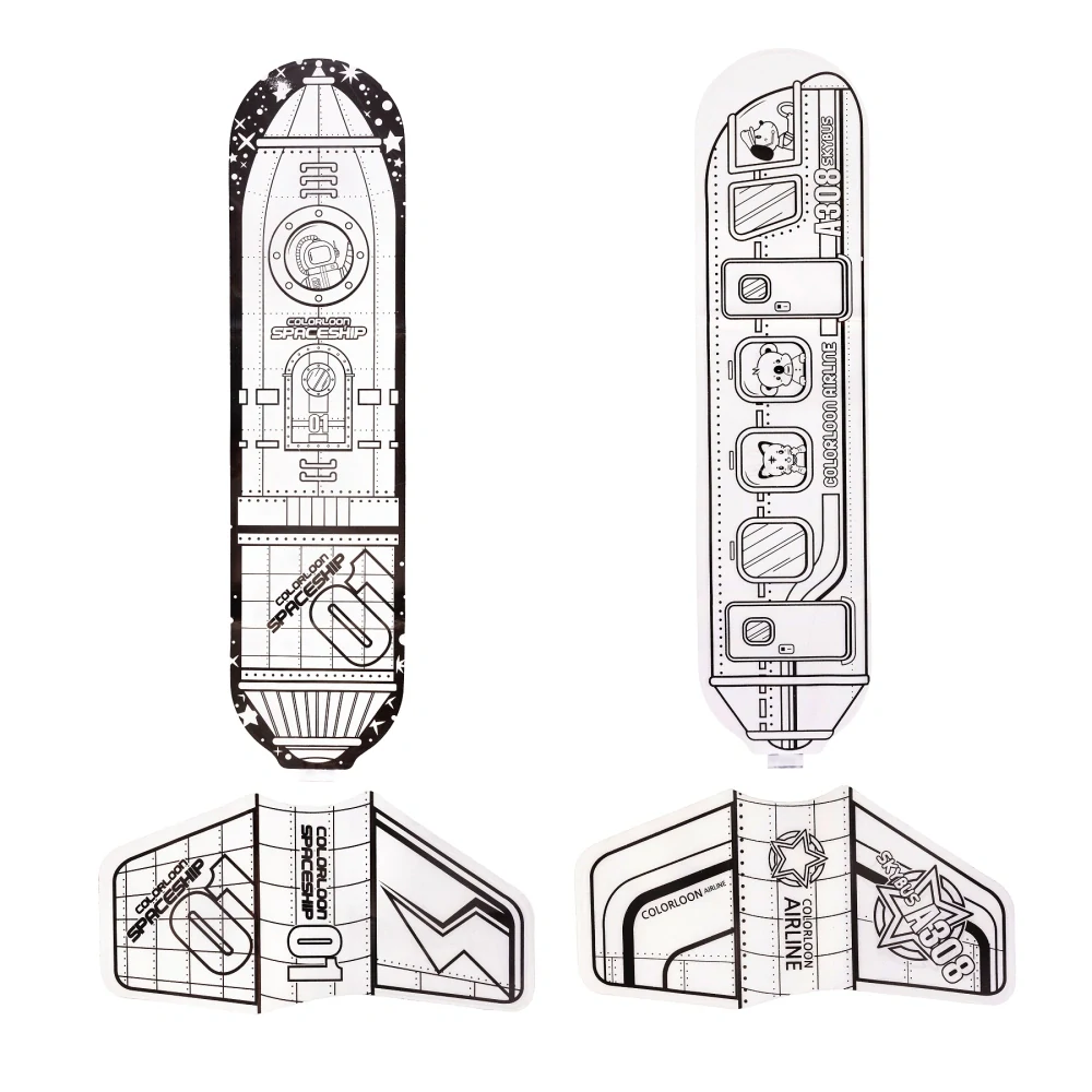 Nafukovací omalovánky box Létající sada 2ks