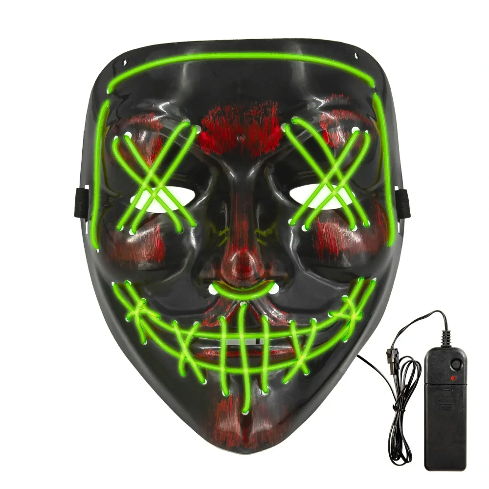 Halloweenská LED maska Purge