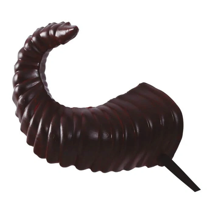 Plastové čertovské rohy zahnuté 56 cm