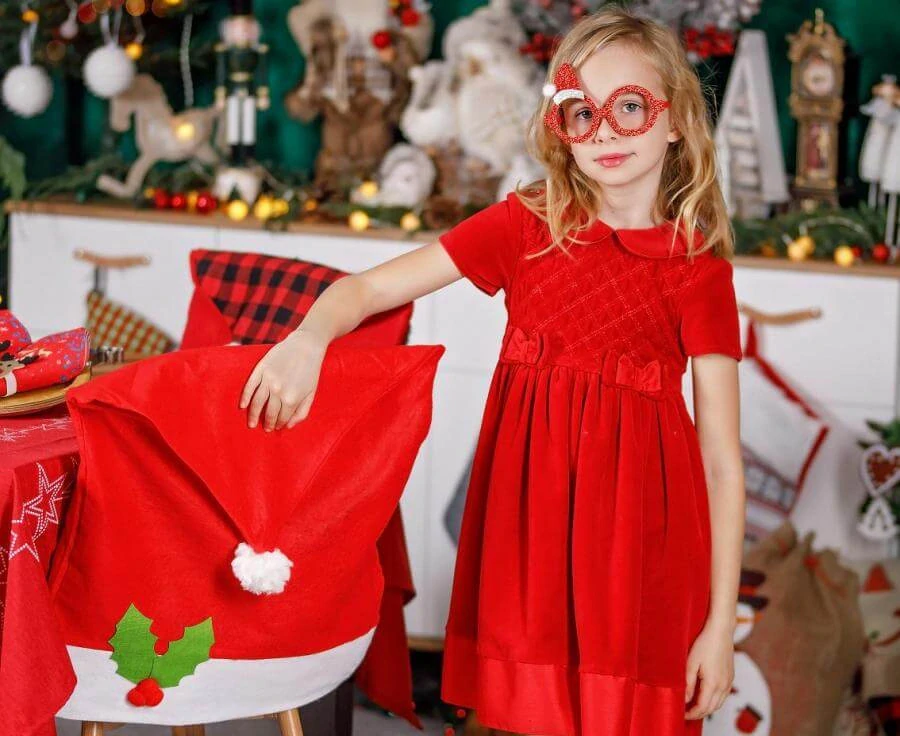 Vánoční party brýle se santovskou čepičkou