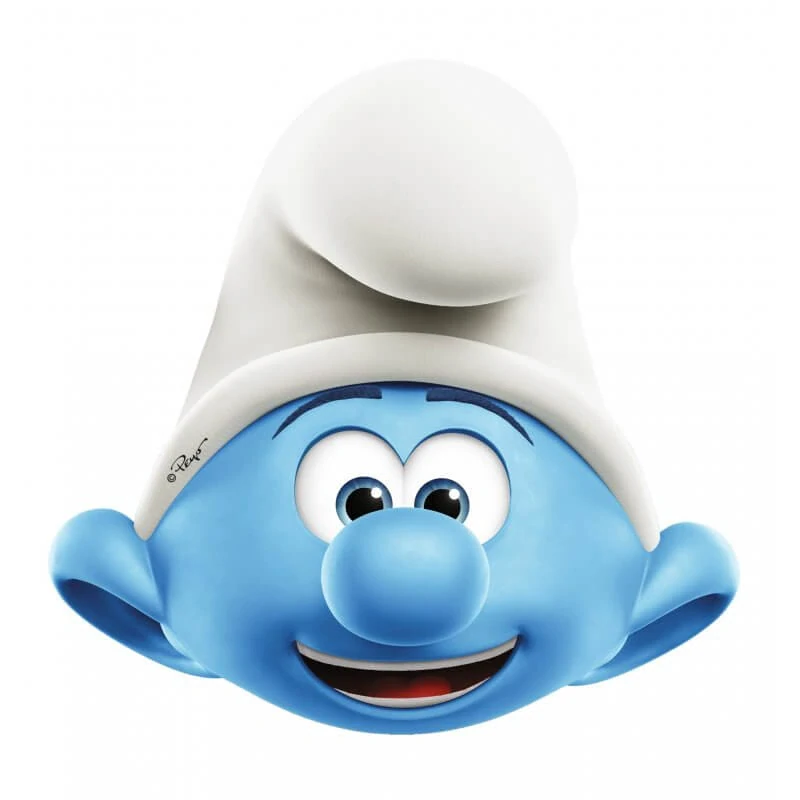 Papírové masky Šmoulové 6ks