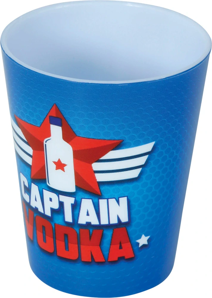 Plastové panáky Captain Vodka 3 ks