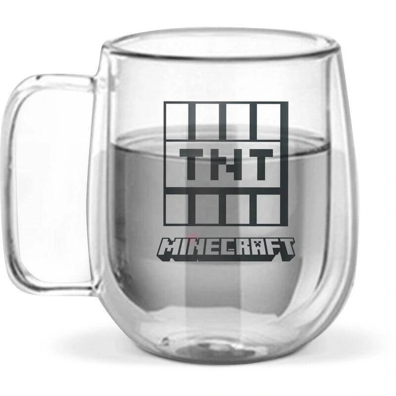 Hrnek Minecraft - skleněný