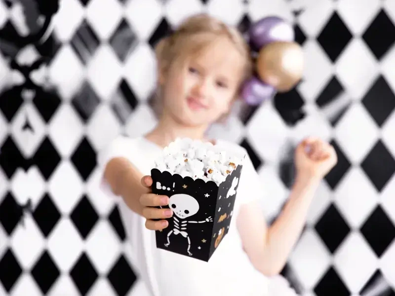 Halloweenské krabičky na popcorn Boo!
