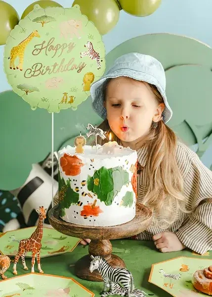Fóliový balonek Happy Birthday Safari 45 cm