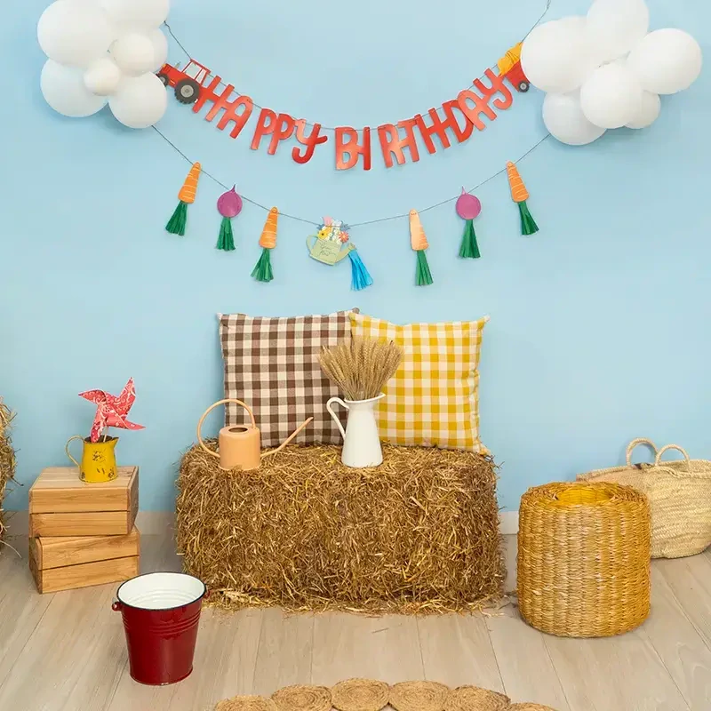 Girlanda Happy Birthday Farma 2 ks