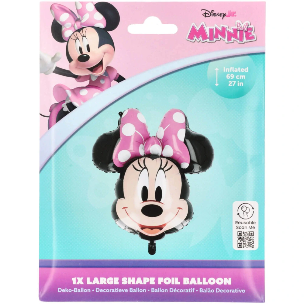 Fóliový balonek hlava Minnie Mouse 69 cm