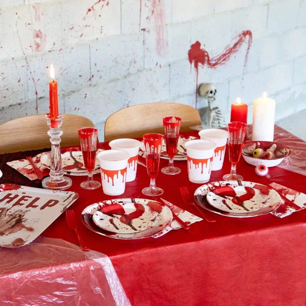 Papírové misky Krvavé skvrny Halloween 6 ks