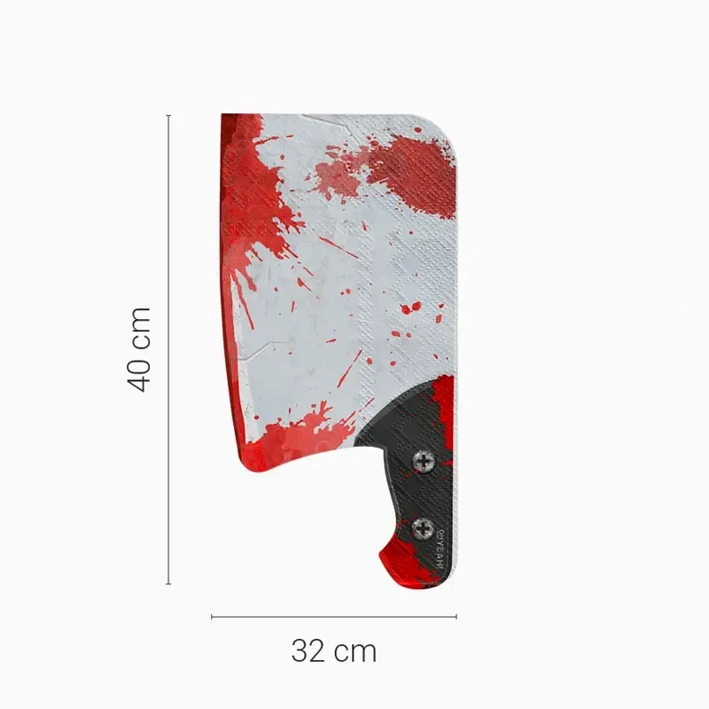 Papírové ubrousky Halloween Krvavý sekáček 20 ks