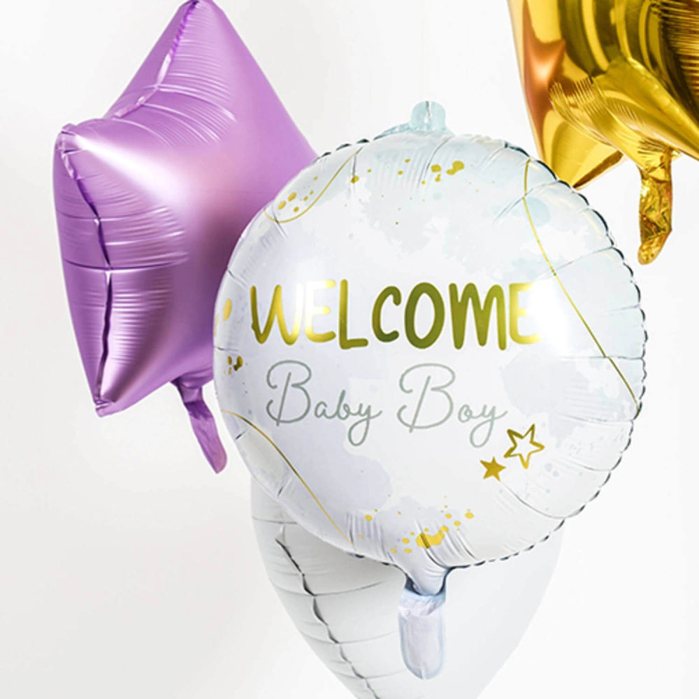 Fóliový balónek Welcome Baby Boy 45 cm