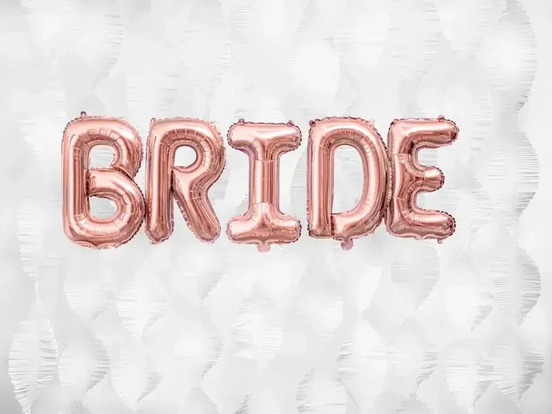 Foliové písmeno B rose gold 35 cm