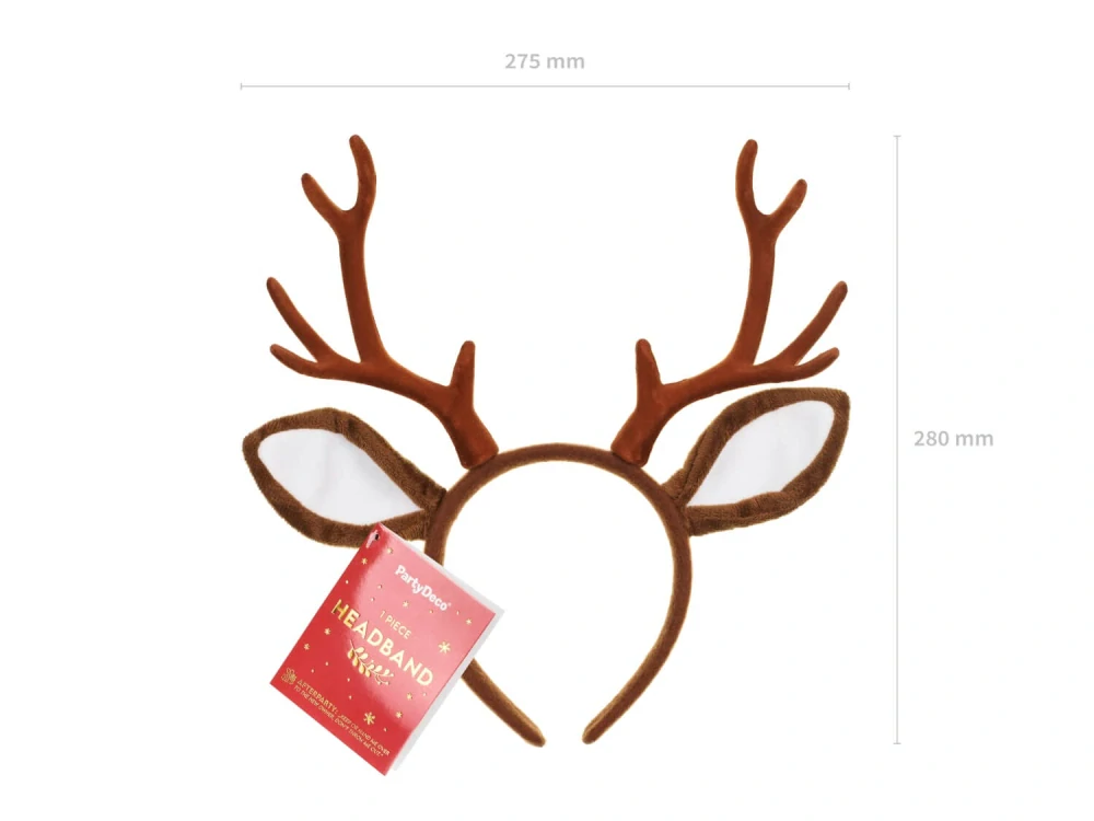 Sobí čelenka s parohy a oušky