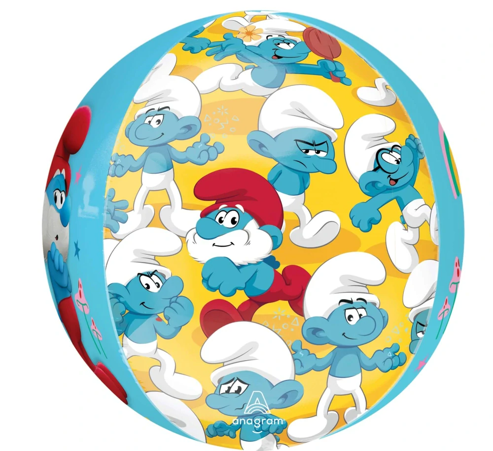 Foliový balonek Šmoulové koule 40 cm