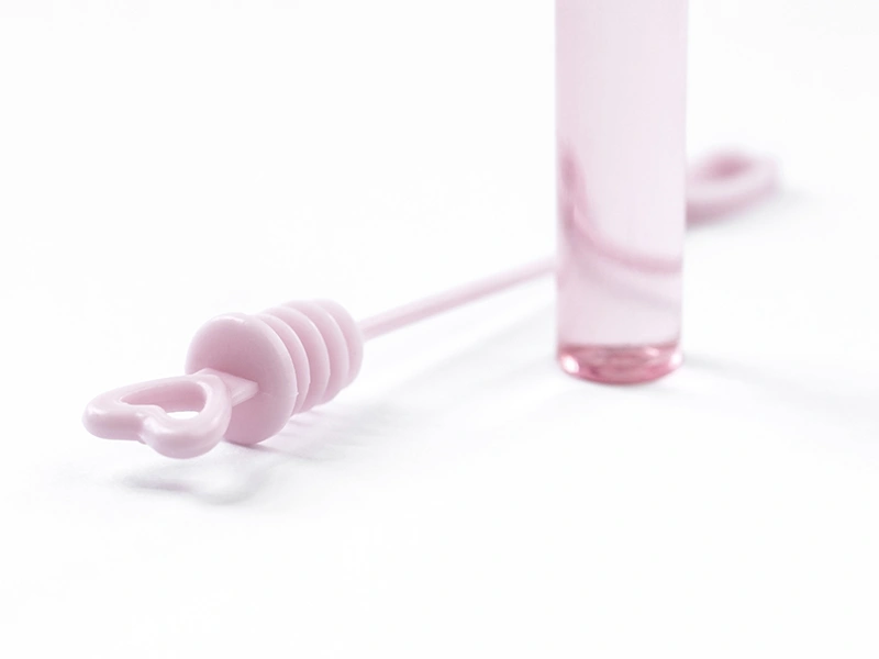 Svatební bublifuk srdce růžový