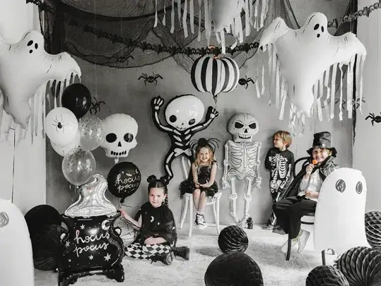 Fóliový balonek pruhovaná dýně 53 cm