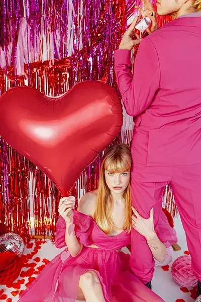 Party závěs fialový 90 x 250 cm