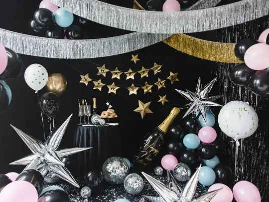 Party závěs černý 90 x 250 cm