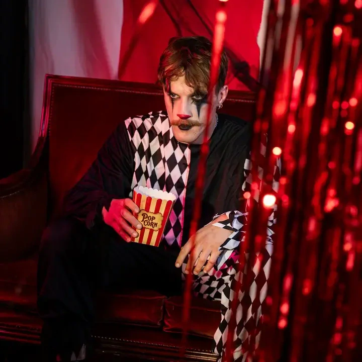 Krabičky na popcorn Halloween Freak Show 6 ks