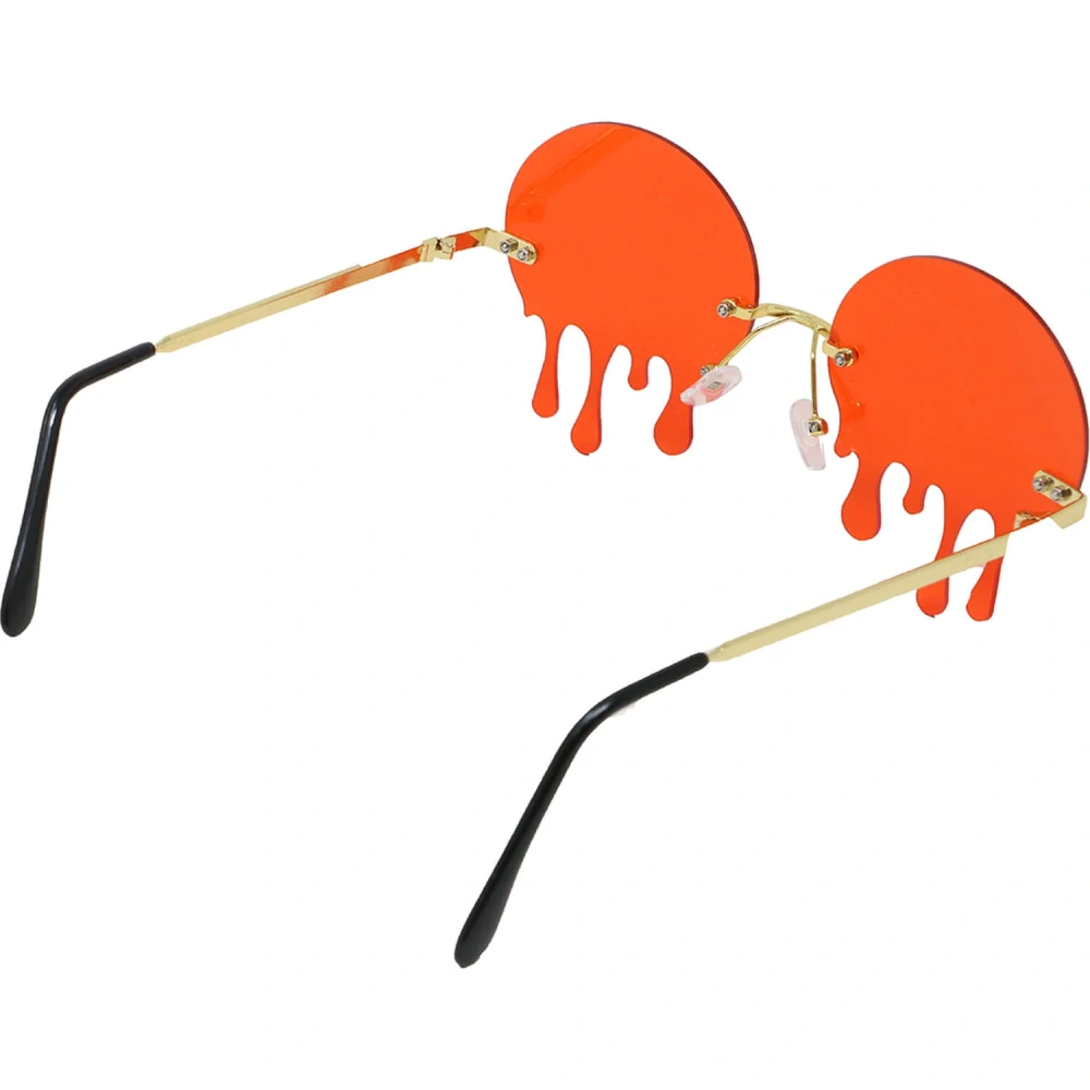 Brýle na Halloween krvavé kapky červené