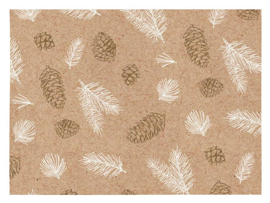 Balící papír kraft Vánoce - mix 