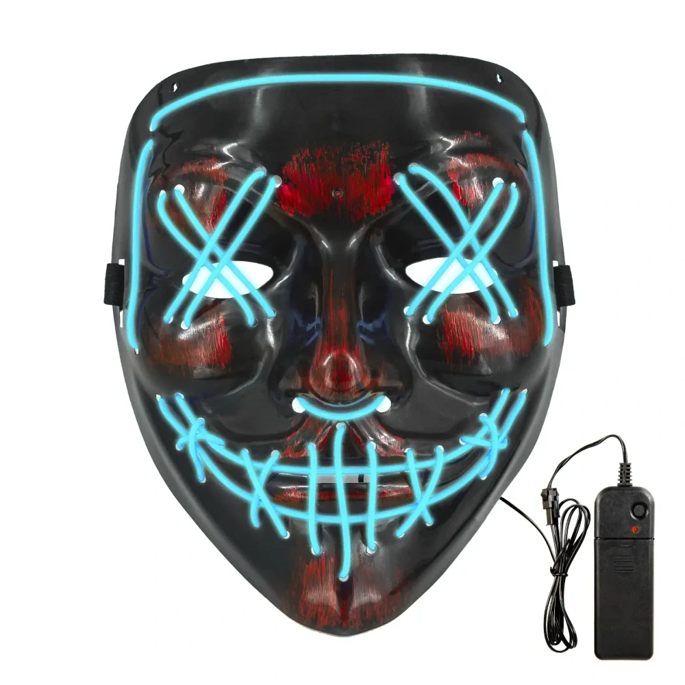 Halloweenská LED maska Purge