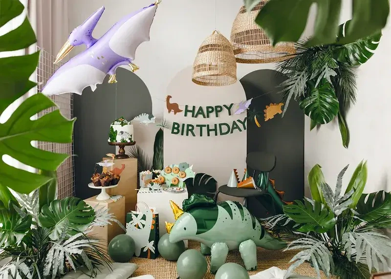 Narozeninový nápis Happy Birthday - Dinosauři