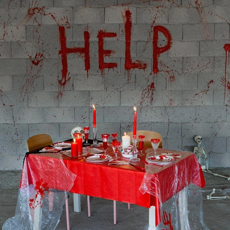 Papírové tácky Krvavé skvrny Halloween 2 ks