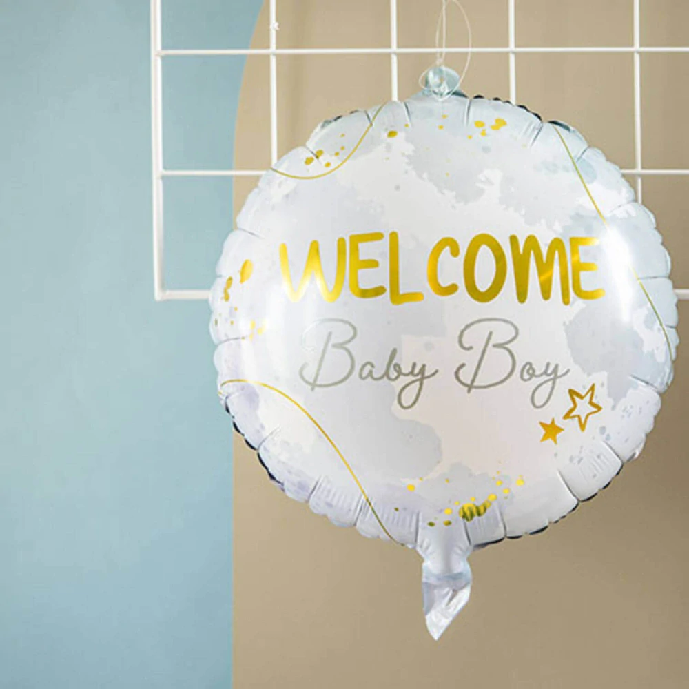 Fóliový balónek Welcome Baby Boy 45 cm