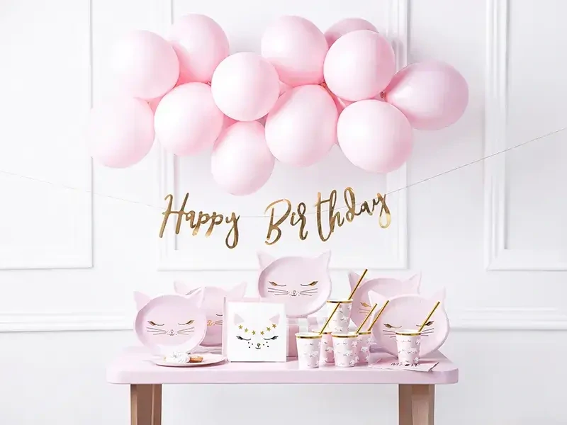 Party nápis rose gold Happy Birthday 62 cm