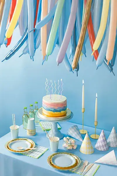 Svíčky zakroucené barevné 14 cm - 8 ks