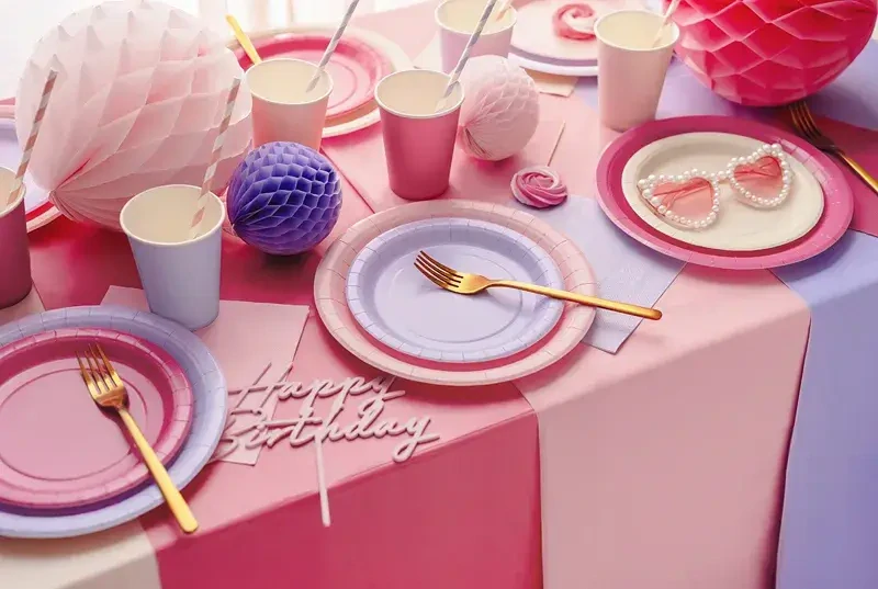 Papírové kelímky světle růžové 6 ks