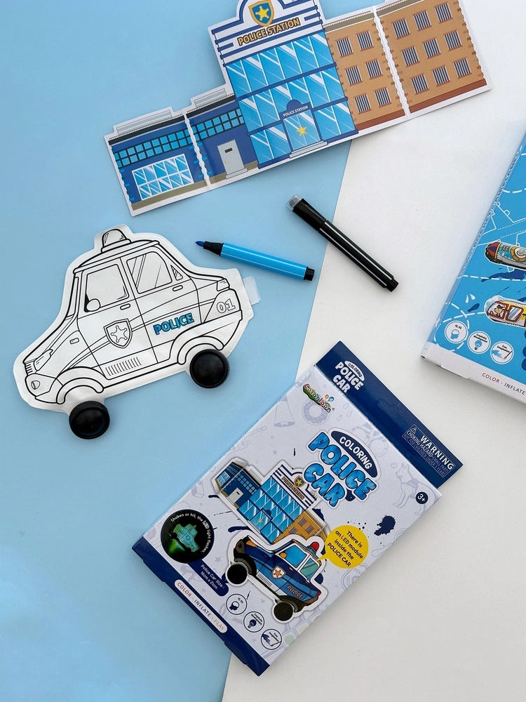 Nafukovací omalovánka Policejní auto 