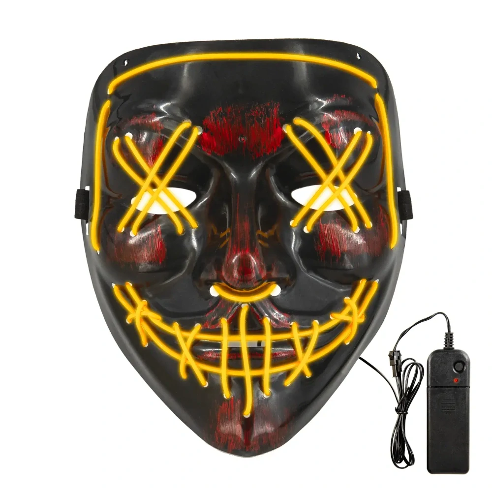 Halloweenská LED maska Purge