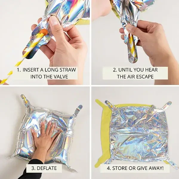 Nafukovací pozadí do fotokoutku čtverec červená-rosegold 35 x 35 cm - 4 ks