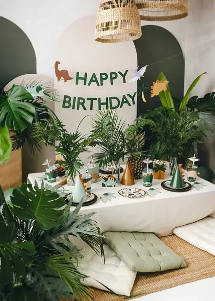 Narozeninový nápis Happy Birthday - Dinosauři
