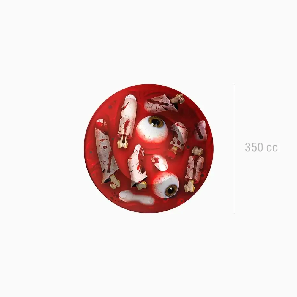 Papírové misky Krvavé skvrny Halloween 6 ks