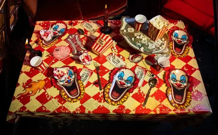 Krabičky na popcorn Halloween Freak Show 6 ks