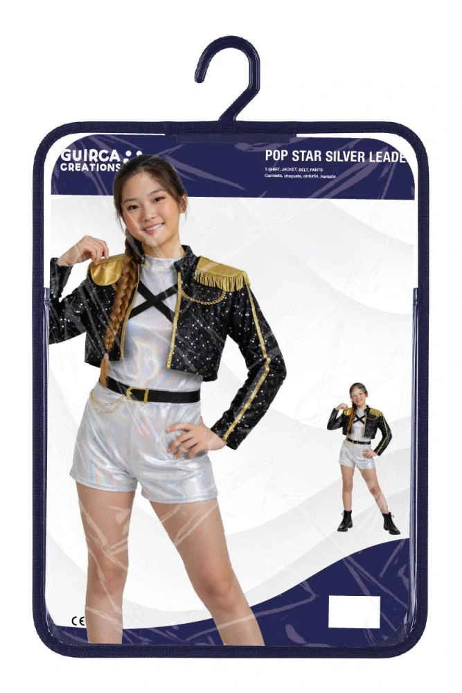 Dětský kostým K-pop Rumi stříbrný