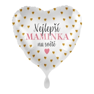 Foliový balonek Nejlepší maminka na světě CZ 43 cm