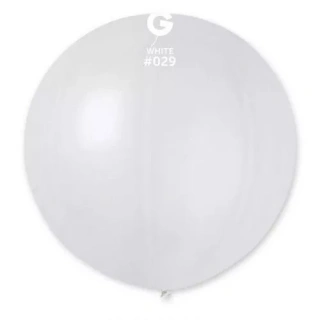 Balónek 80cm/31" #029 metal bílá 25 ks