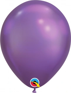 Balónek Qualatex CHROME 18cm - fialový