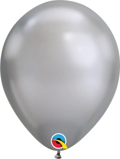 Balónek Qualatex CHROME 18cm - stříbrný 