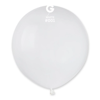 Balónek 48cm/19" #001 bílý 25 ks