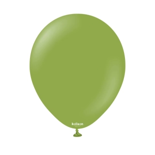 Dekorační balonky matcha zelené 13 cm/5" 50 ks