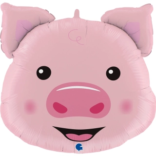 Fóliový balónek - hlava prasátka 76 cm