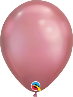 Balónek Qualatex CHROME 11"/28cm růžový (100ks v balení)