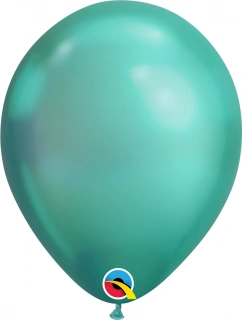 Balónek Qualatex CHROME 18cm - zelený 100ks